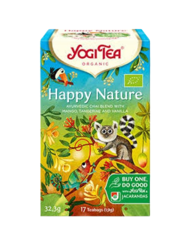 INFUSIÓN HAPPY NATURE YOGI TEA 17 bolsitas SIN GLUTEN